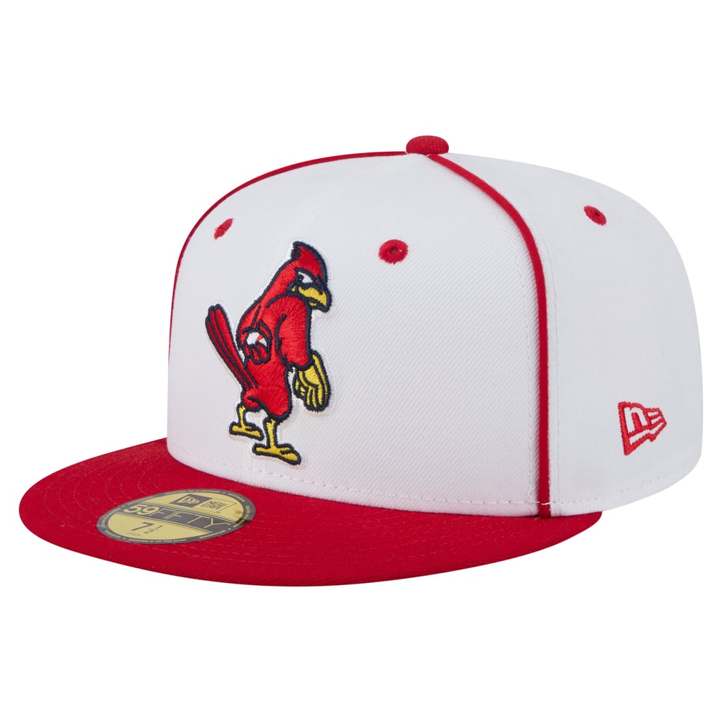  Memphis Redbirds New Era Authentic Collection 59FIFTY Fitted Hat - White/Red